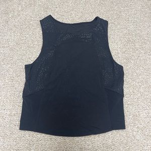 Black Lululemon Tank with Rattlesnake Accent